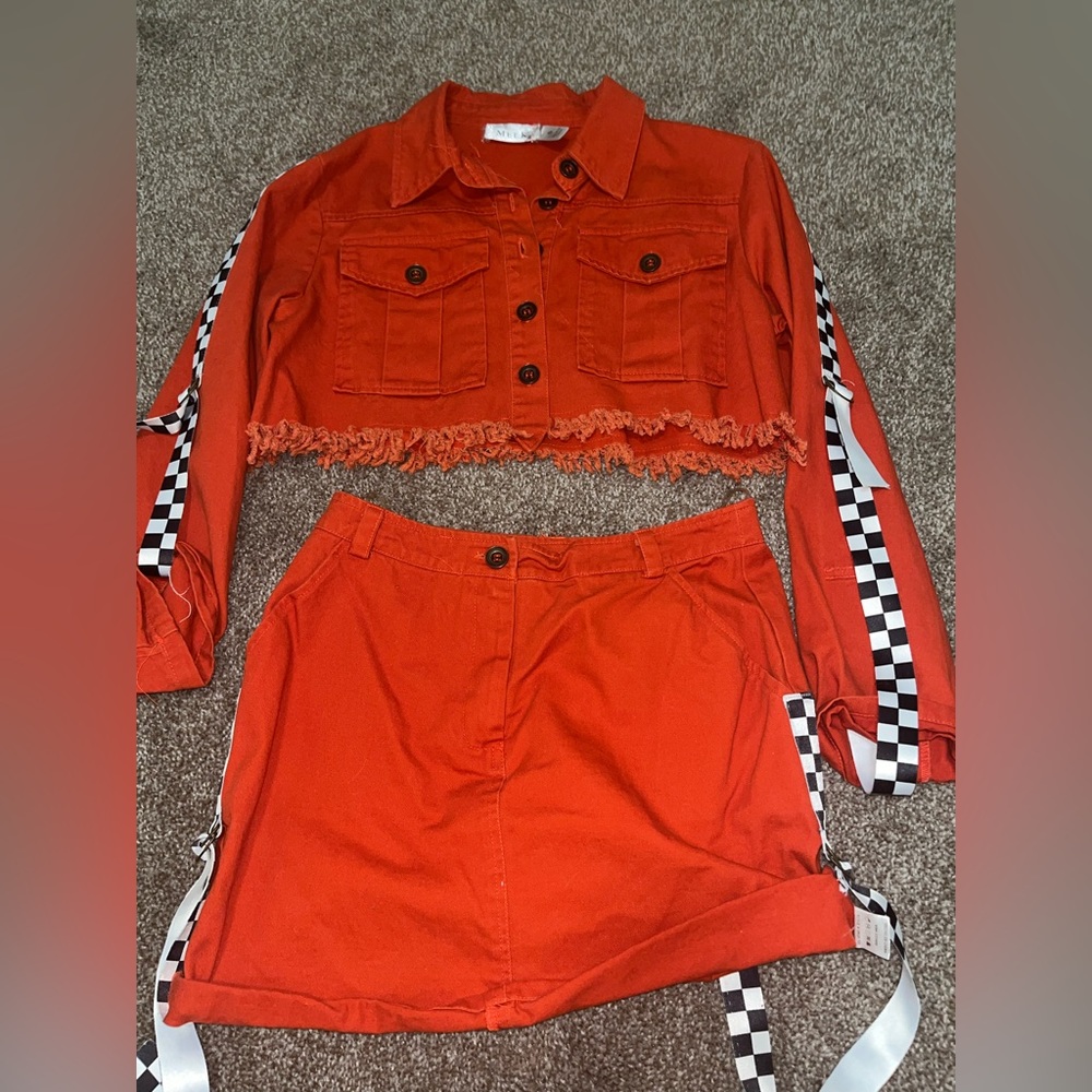 Orange two piece set